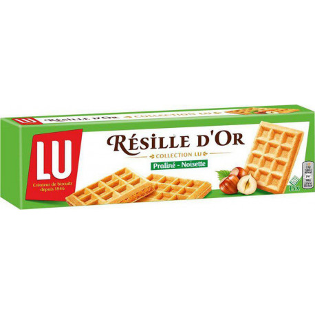 LU - Biscuits gaufrette praliné noisette RESILLE D'OR 24x110g